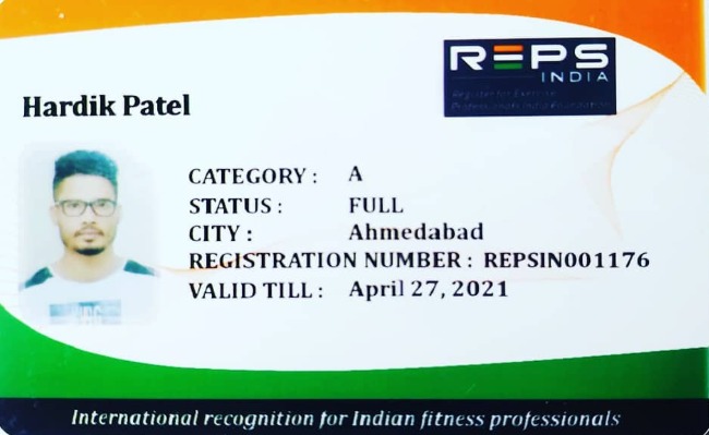 REPS India License Card